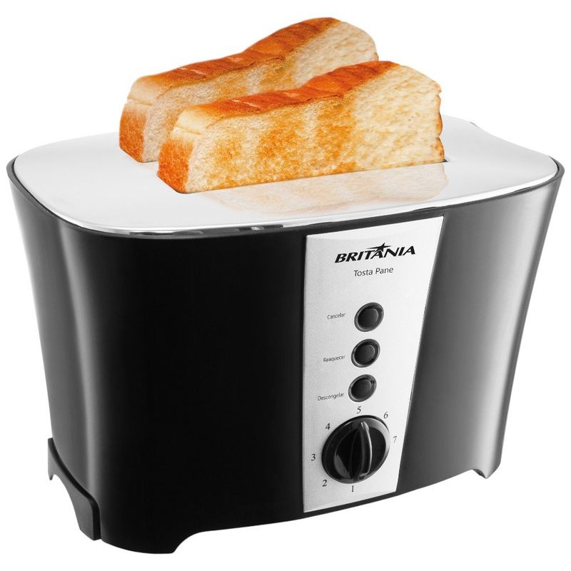 torradeira britânia tosta pane preto