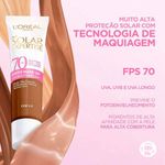 protetor solar facial loréal paris solar expertise efeito make up fps70 cor 5.0 30g