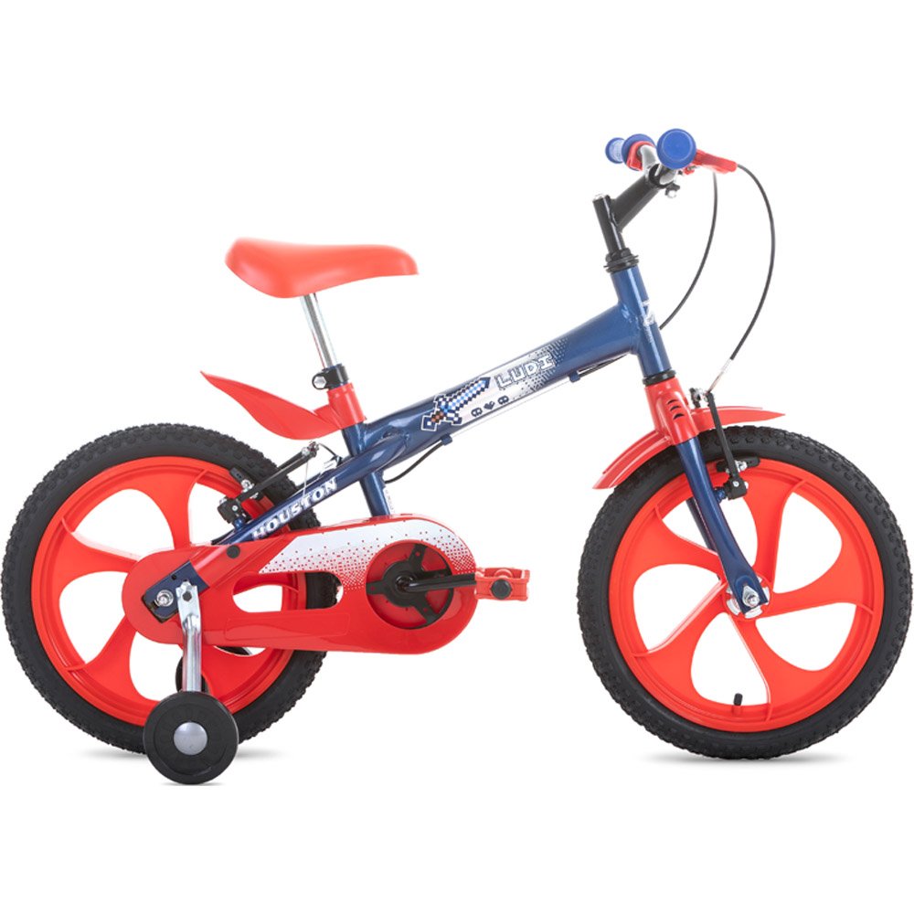 Bicicleta Houston Aro 16 Ludi Masculina Infantil Azul Escuro LD161S