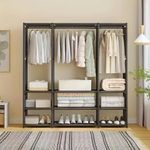 roupeiro portátil desmontável yepp 170x36x130cm (mp)