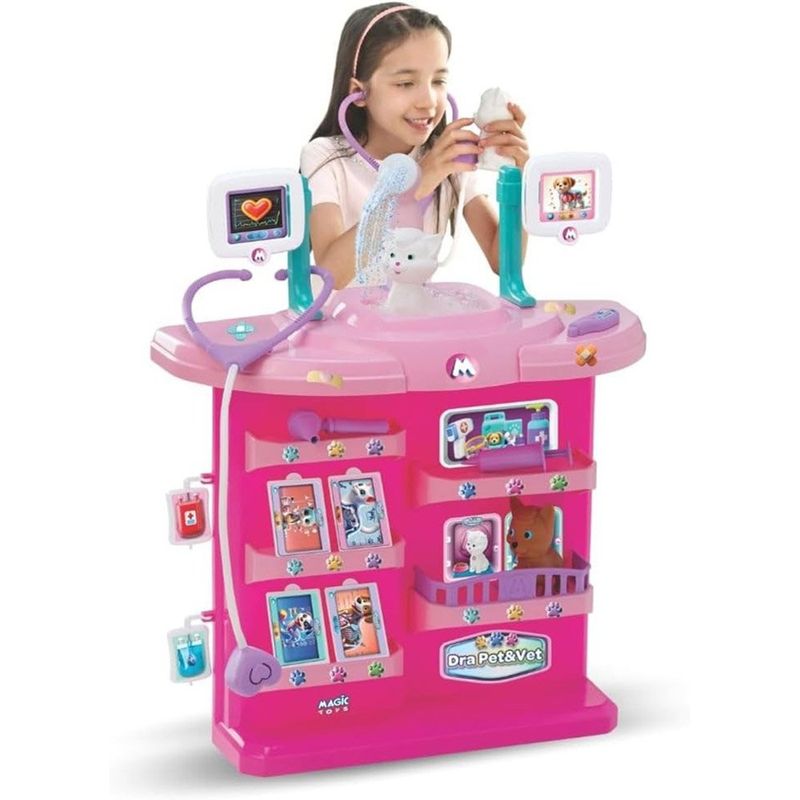 brinquedo doutora pet & vet magic toys 8089
