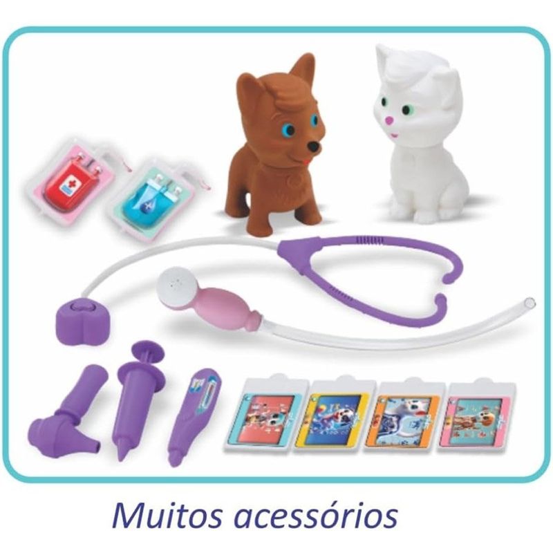 brinquedo doutora pet & vet magic toys 8089