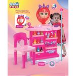 brinquedo penteadeira meg com cadeira magic toys rosa 8067