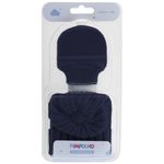 kit bebê rn pimpolho 1 touca 1 par de luvas marinho 62402 (mp)