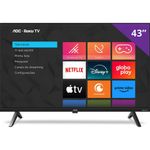 smart tv 43" aoc fhd com roku 43s5155/78g