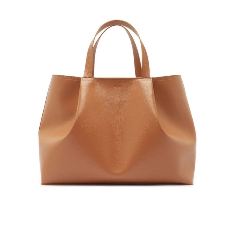 bolsa anacapri shopping grande clássica marrom (mp)