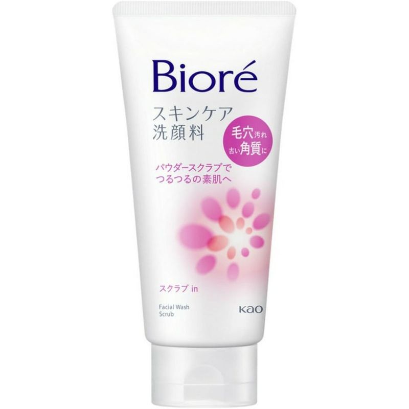 sabonete de limpeza facial bioré wash scrub 130g