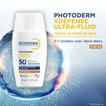 protetor solar bioderma photoderm xdefense ultra-fluid cor 04 fps50+ 40ml