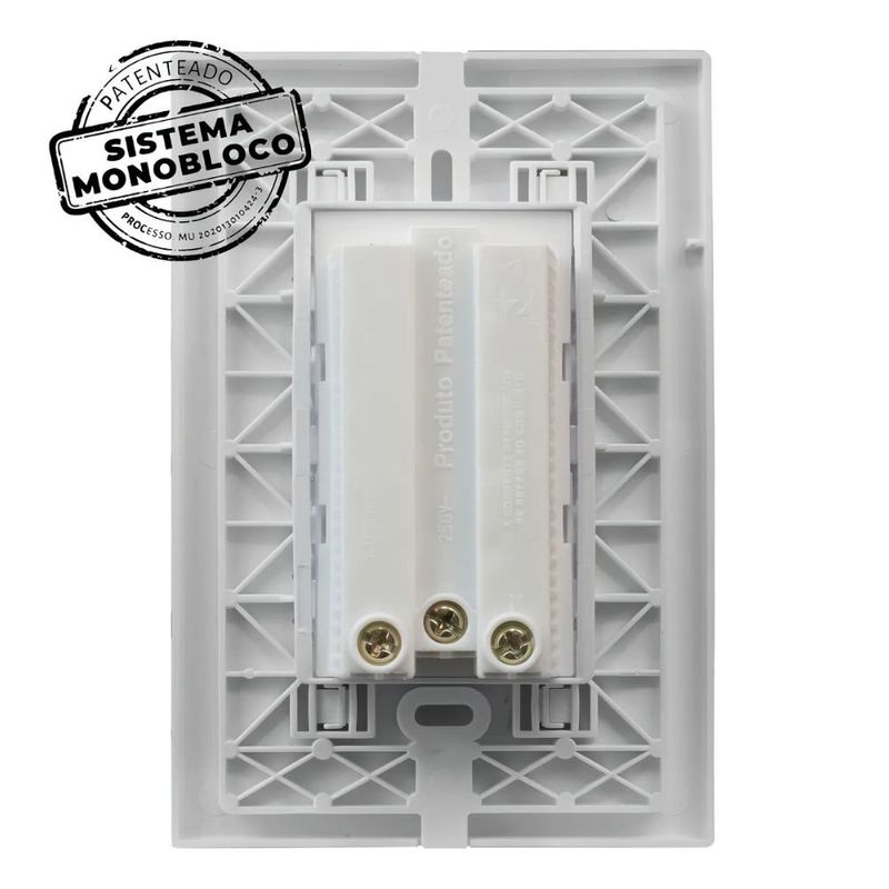 tomada monobloco tripla ilumi 20a 250v i9 branco 94124 (mp)