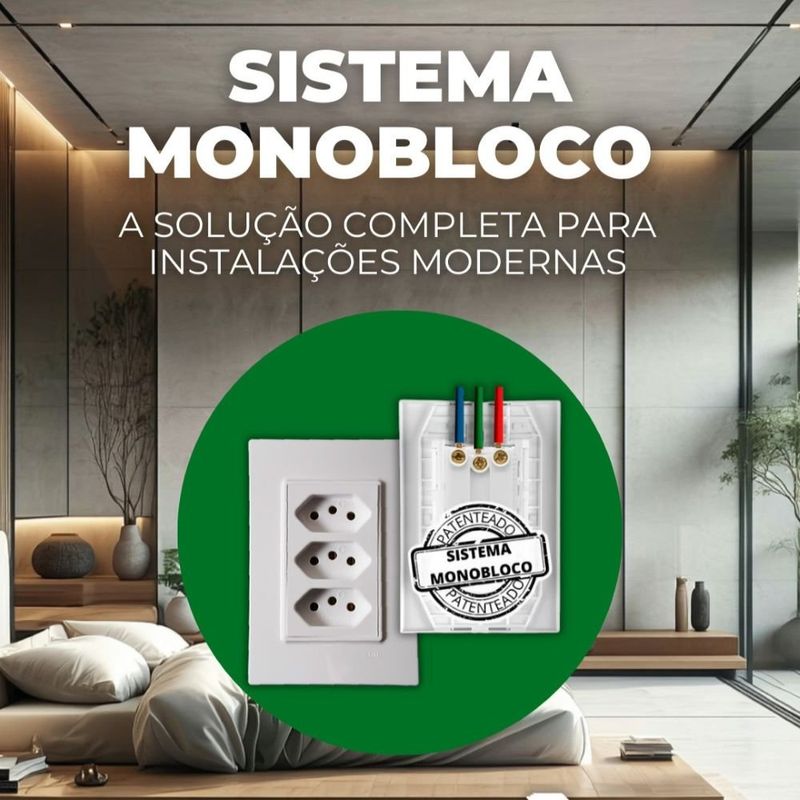 tomada monobloco tripla ilumi 20a 250v i9 branco 94124 (mp)