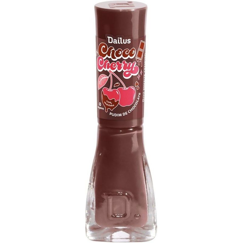 esmalte dailus choco cherry pudim de chocolate 8ml