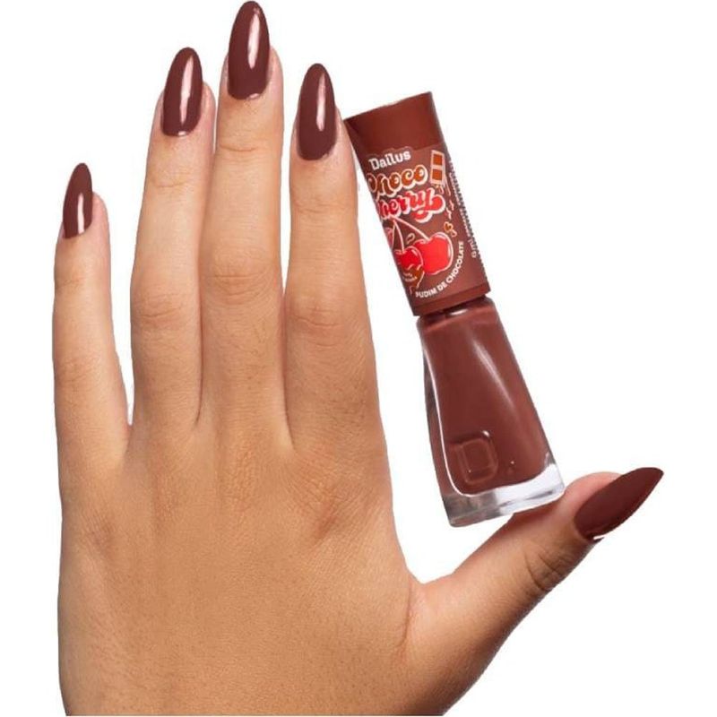 esmalte dailus choco cherry pudim de chocolate 8ml