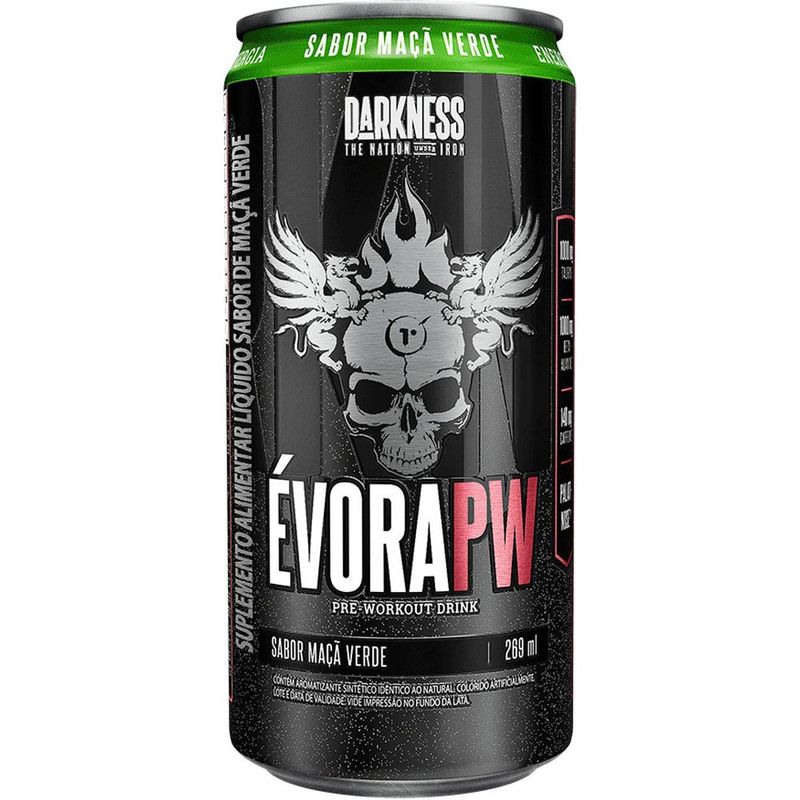 évora pw drink darkness sabor maçã verde 269ml