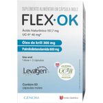 flex ok ácido hialurônico 60 cápsulas moles genom