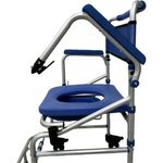 cadeira de banho d55 alumínio ultraleve 4 em 1 até 135kg dellamed