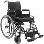 cadeira de rodas aço dobrável até 120 kg d400 dellamed