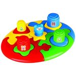 quebra-cabeça calesita formas didáticas multicolor (mp)