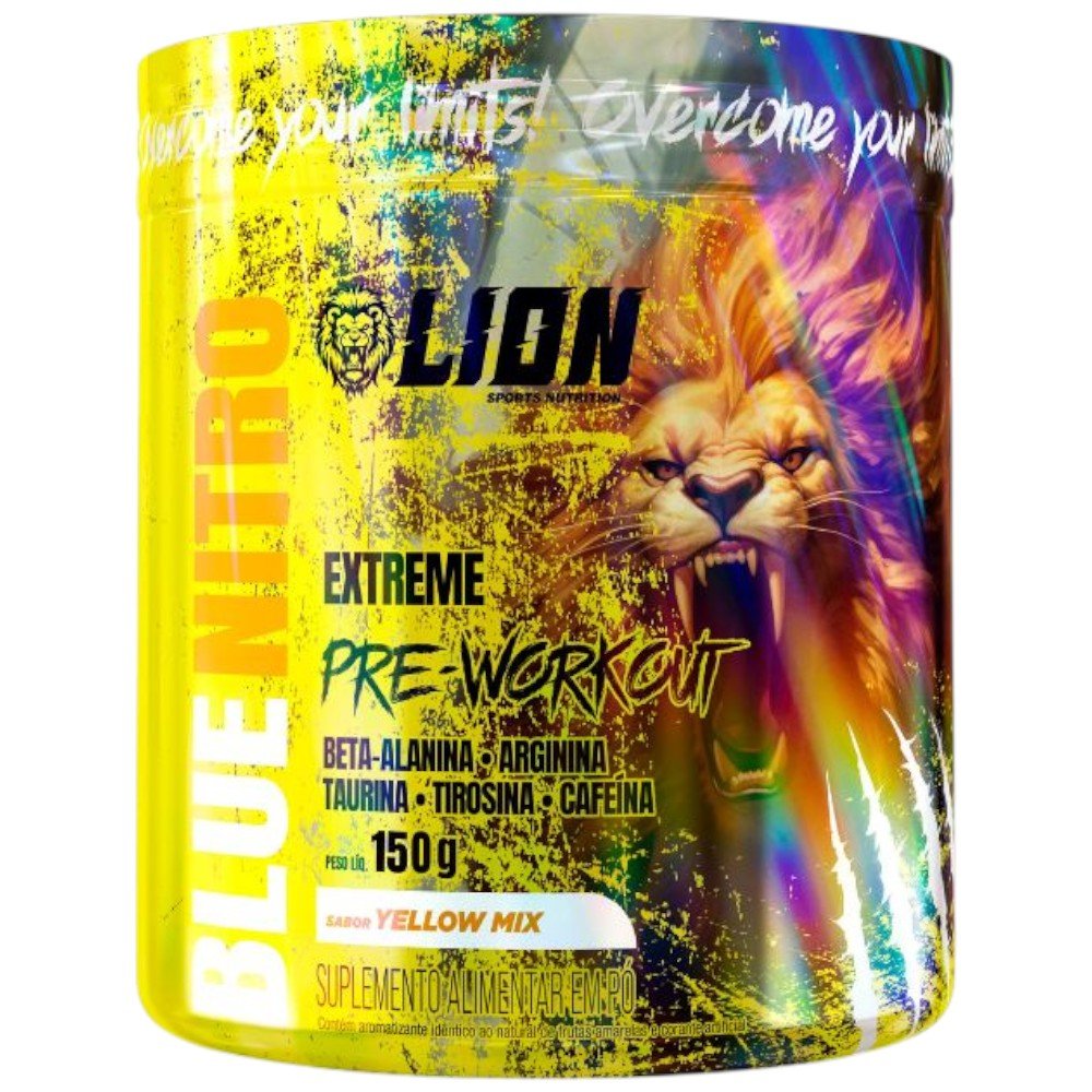 Pré-Treino Lion Sports Blue Nitro Extreme Yellow Mix 150g (MP)