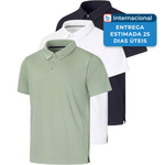 camisas polo masculina tamanho p 5 peças real essential colorido a-mbi