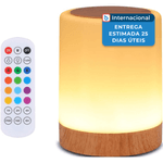 abajur cabeceira oorun rgb marrom a-mbi