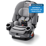 cadeirinha para carro graco 4 em 1 dlx cinza a-mbi