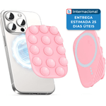 capa suporte puretor ventosa para iphone rosa a-mbi