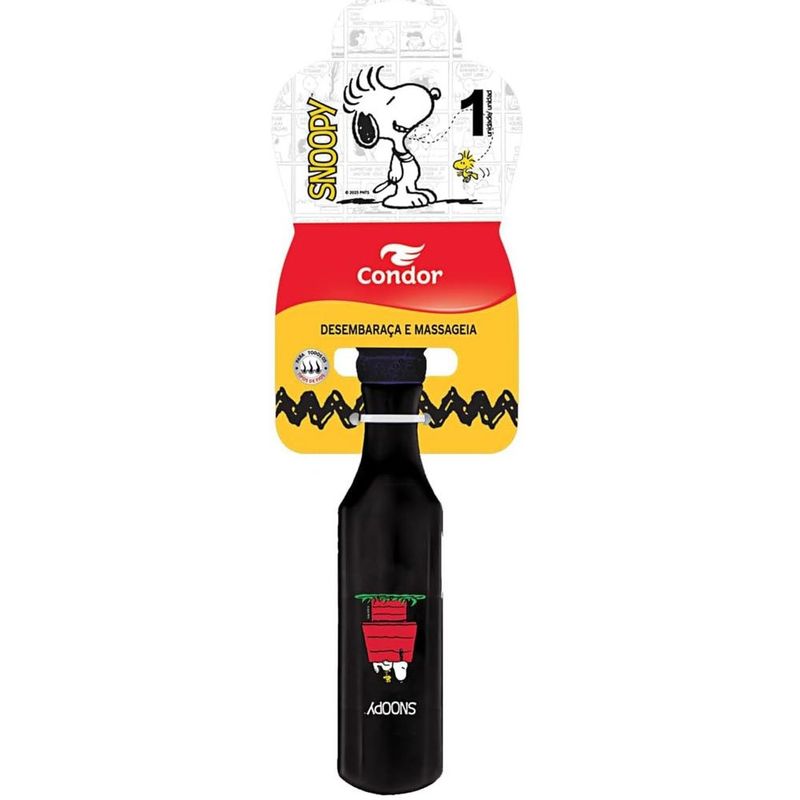 escova para cabelo condor snoopy sortido
