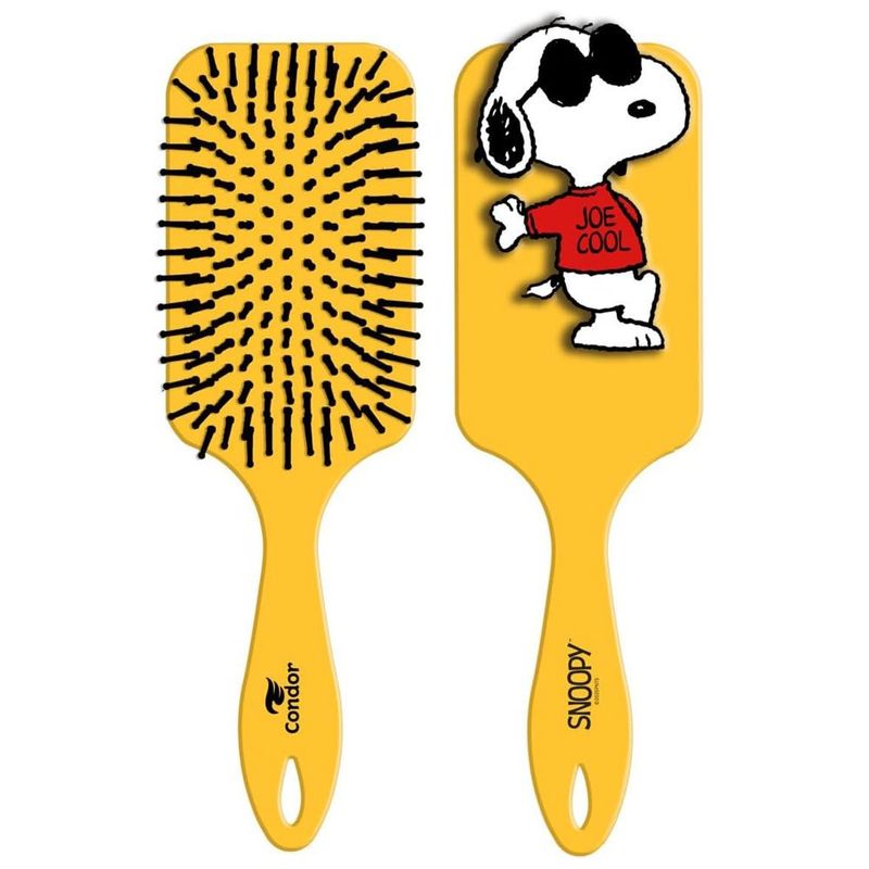 escova para cabelo raquete condor 3d snoopy sortido