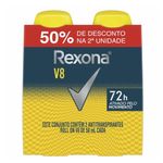 desodorante antitranspirante roll-on rexona v8 50ml 2 unidades