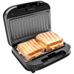 sanduicheira e grill britânia preto bgr25b