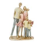 estátua decorativa família concepts life dourado 437-4220167