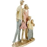 estátua decorativa família concepts life dourado 437-4220167