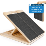 prancha inclinada de madeira portátil norbase preto a-mbi