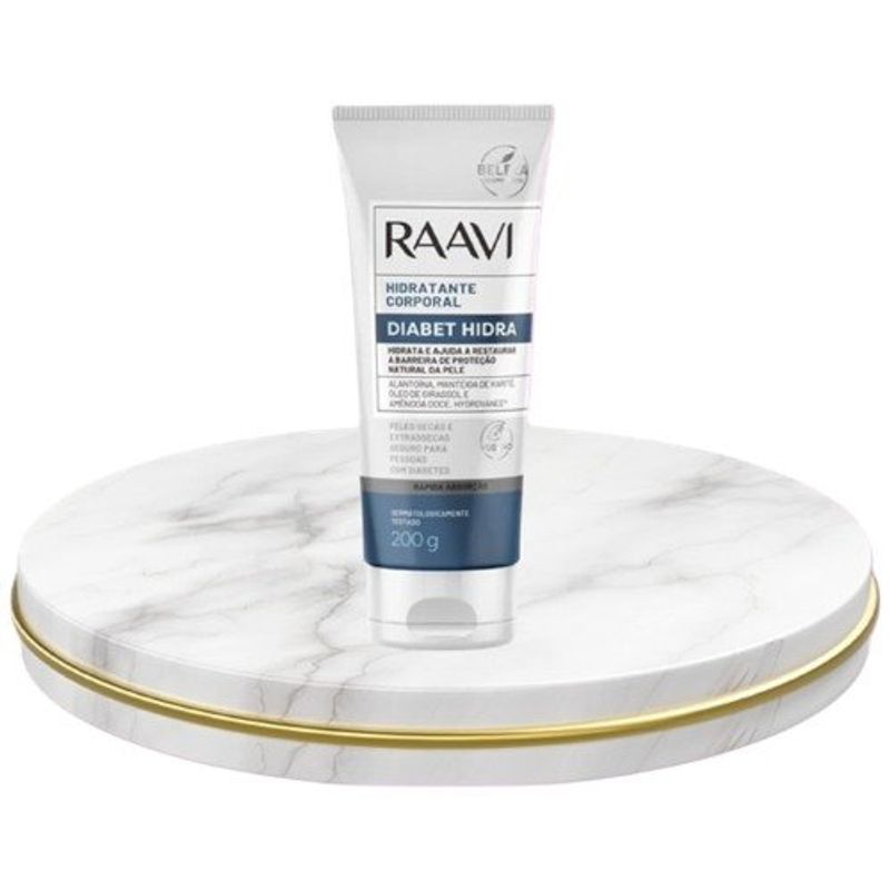 hidratante corporal raavi diabet hidra para diabéticos 200g (mp)