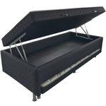 bicama box baú solteiro marjom iara premium preto 62x188x88cm (mp)