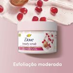 sabonete esfoliante corporal dove beauty scrub romã e manteiga de karité 280g
