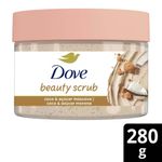 sabonete esfoliante corporal dove beauty scrub coco e açúcar mascavo 280g