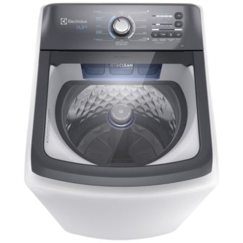 máquina de lavar 14,5kg electrolux efficient jet&clean 127v branco lee15