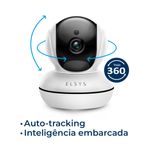câmera de segurança elsys wi-fi rotacional fhd branco