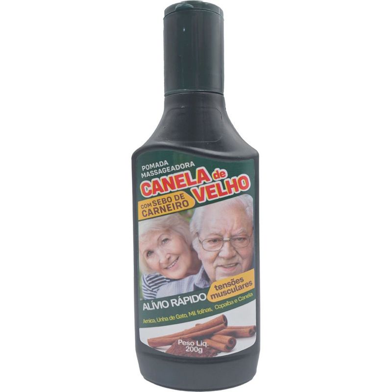 pomada massageadora canela de velho demazon 200g