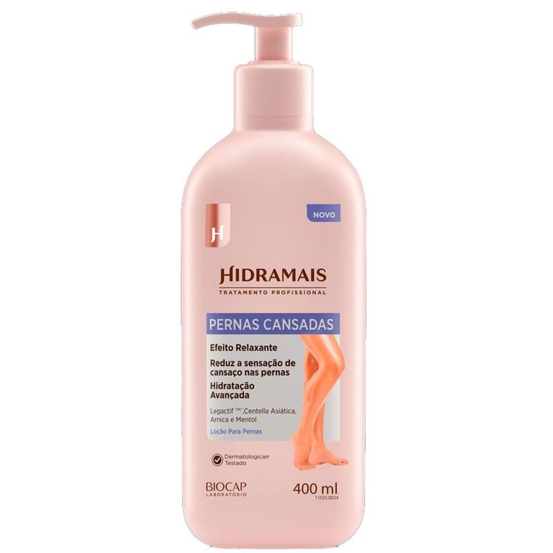 loção pernas cansadas hidramais alívio e revitalização 400ml