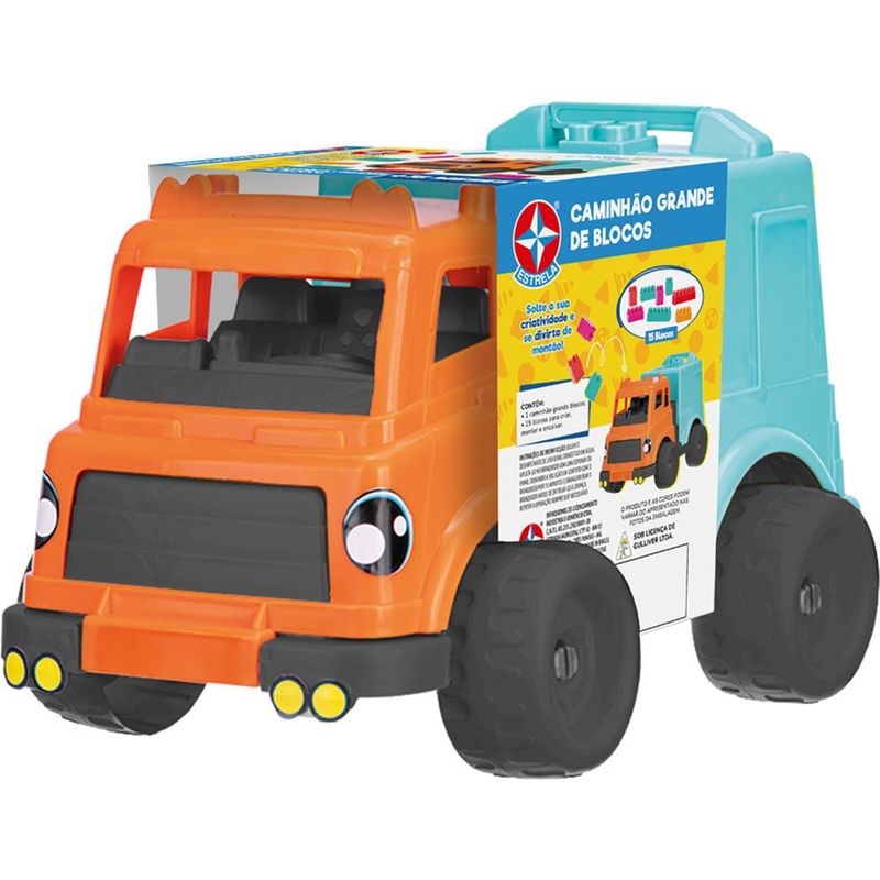 brinquedo caminhão grande de blocos estrela 1002003300009