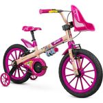 bicicleta infantil aro 16 nathor barbie 60000
