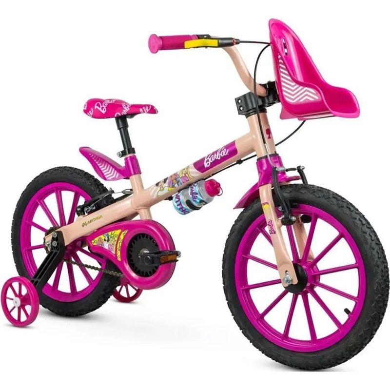 bicicleta infantil aro 16 nathor barbie 60000