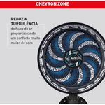 ventilador de parede arno 40cm x-treme 9 force breeze preto e azul ve9p