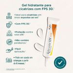 kelo-cote uv gel hidratante com fps30 15g hidrata e protege as cicatrizes