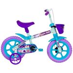 bicicleta infantil track aro 12 arco íris verde e azul