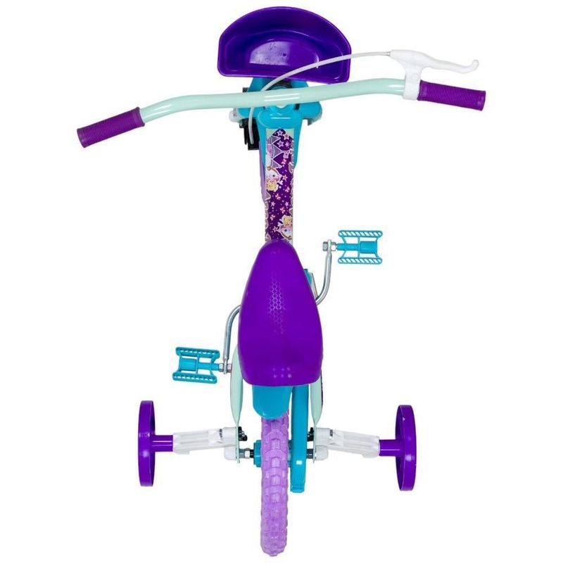 bicicleta infantil track aro 12 arco íris verde e azul