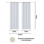 cortina corta luz bella&co 240x170cm princess happy (mp)