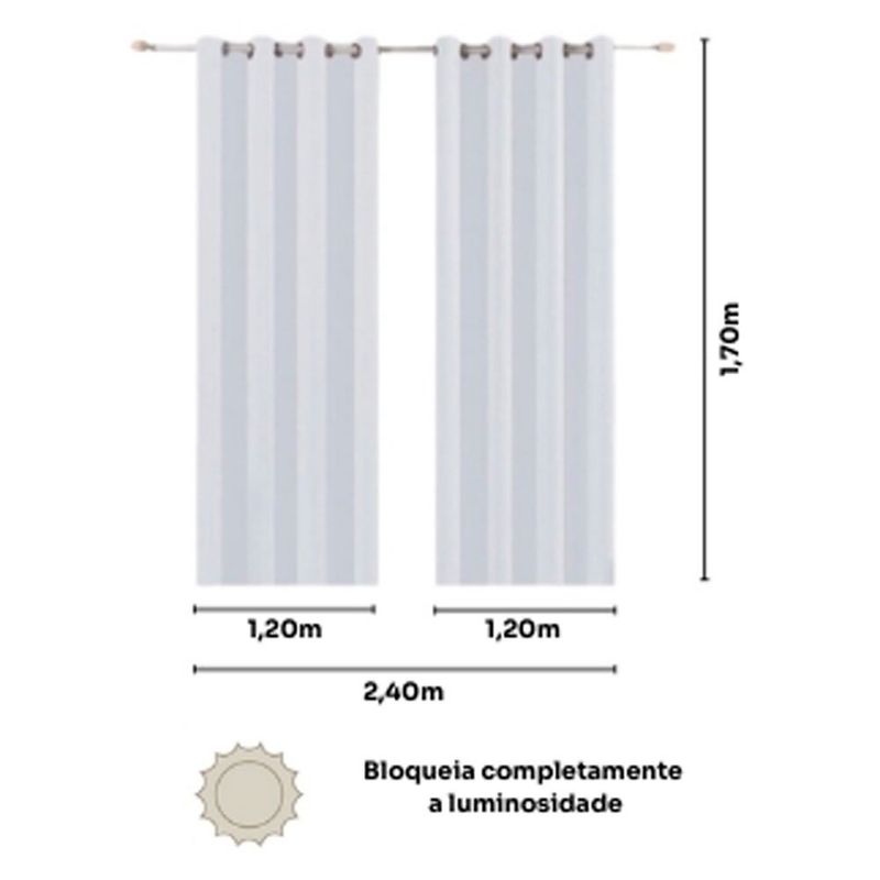 cortina corta luz bella&co 240x170cm princess happy (mp)